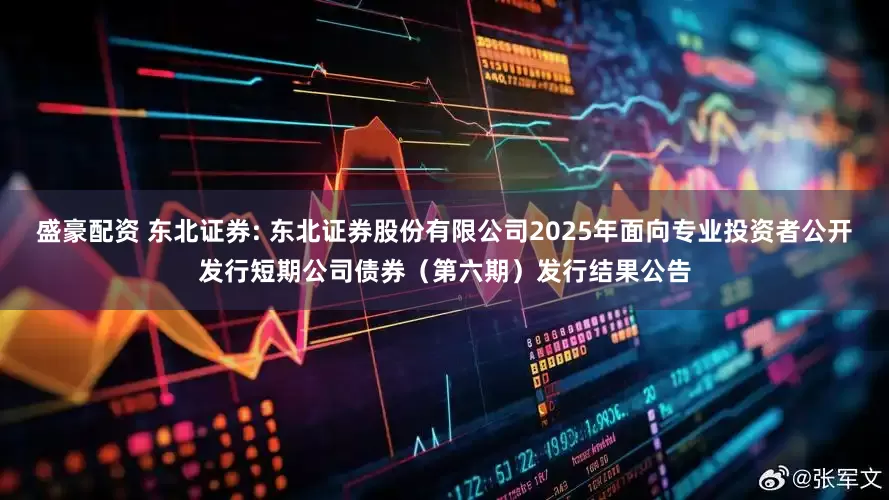 盛豪配资 东北证券: 东北证券股份有限公司2025年面向专业投资者公开发行短期公司债券（第六期）发行结果公告